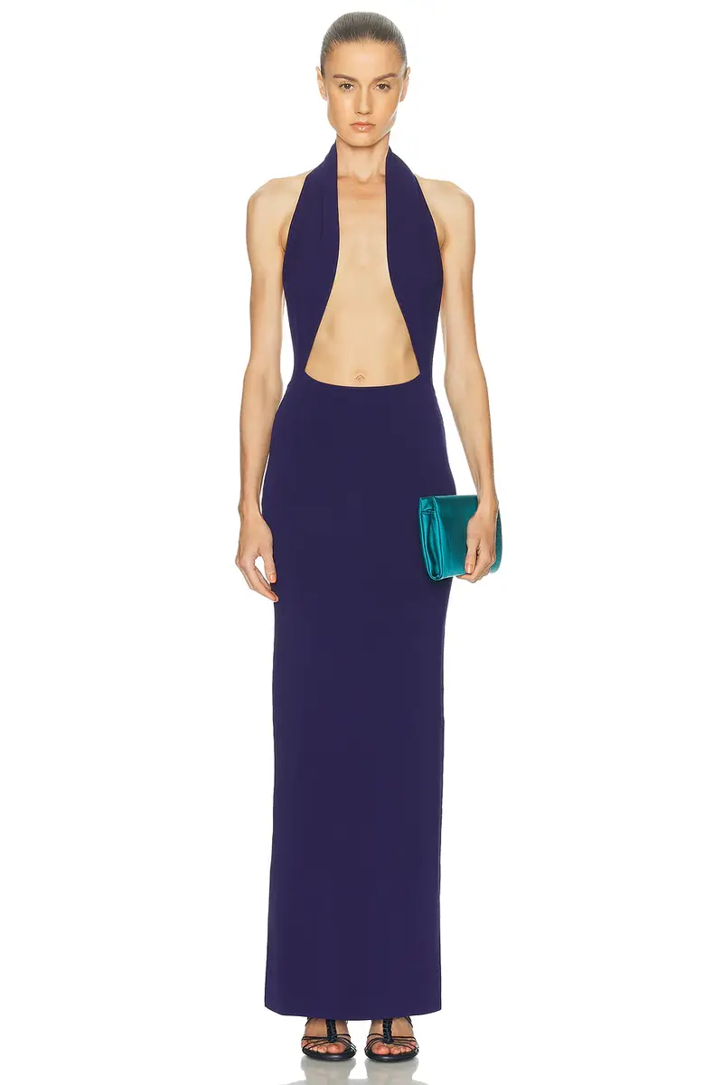 Christopher Esber Slope Knit Halter Dress