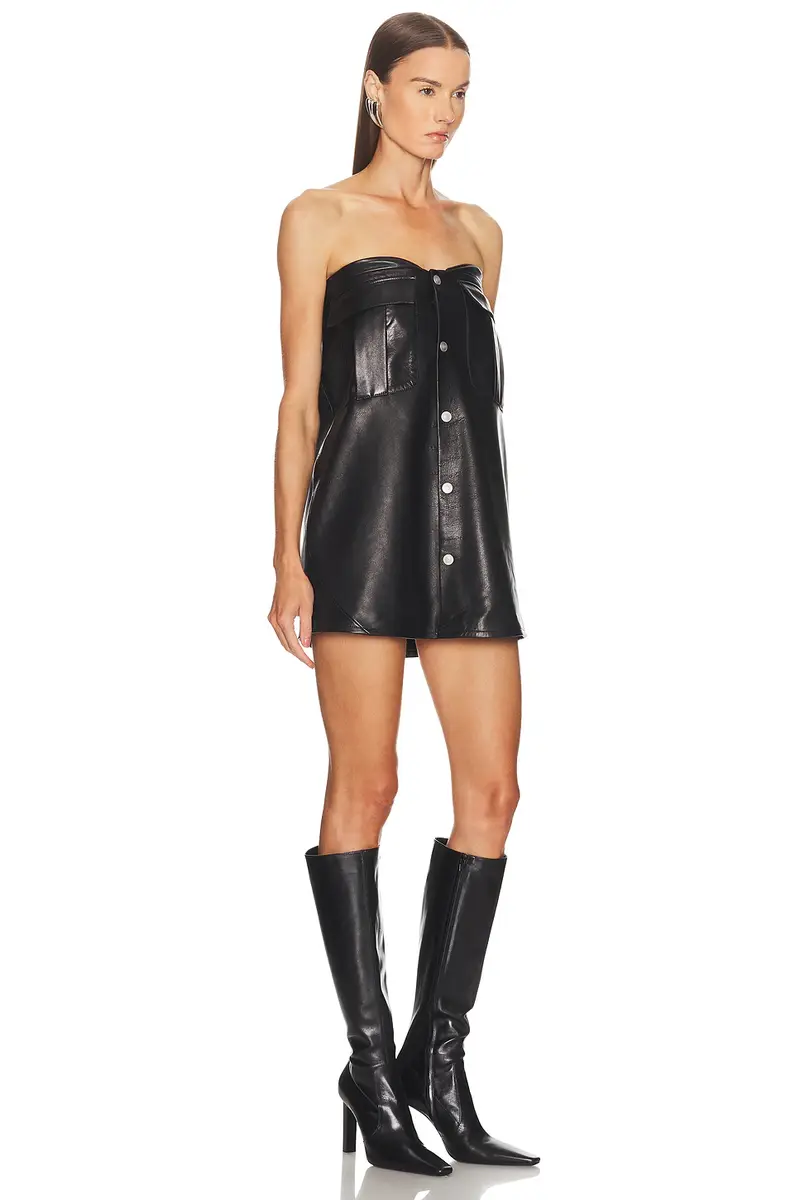EZR Oversize Pocket Leather Dress | Thumbnail 2 EZR Oversize Pocket Leather Dress | Thumbnail 2