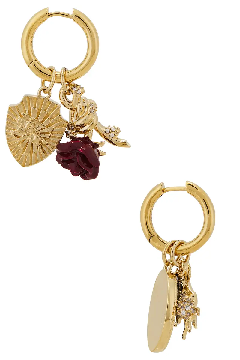 Burberry Charm Hoop Earrings | Thumbnail 3 Burberry Charm Hoop Earrings | Thumbnail 3