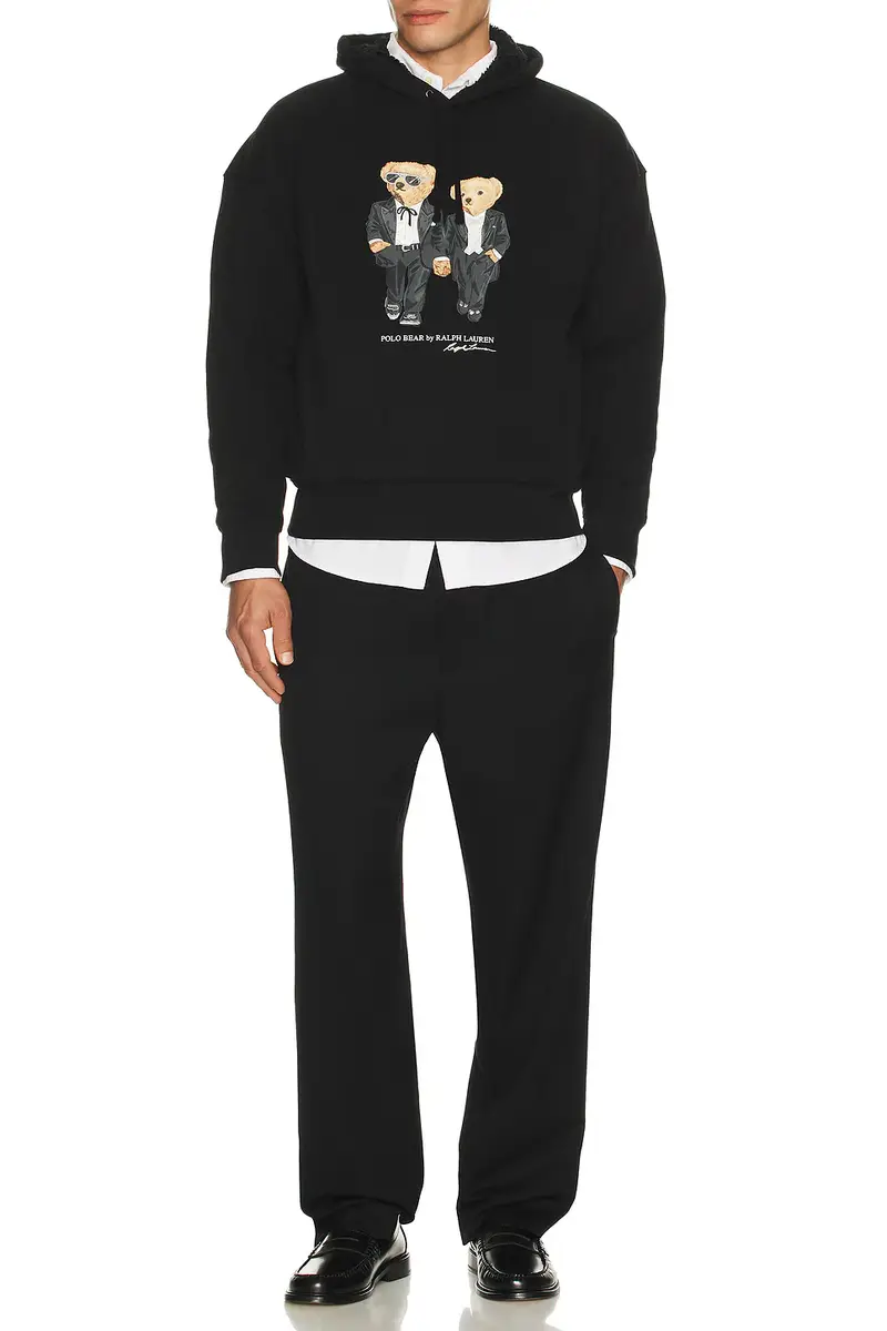 Polo Ralph Lauren Cloud Fleece Holiday Bear Hoodie | Thumbnail 4