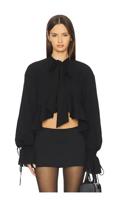 MORE TO COME Hope Tie Front Blouse