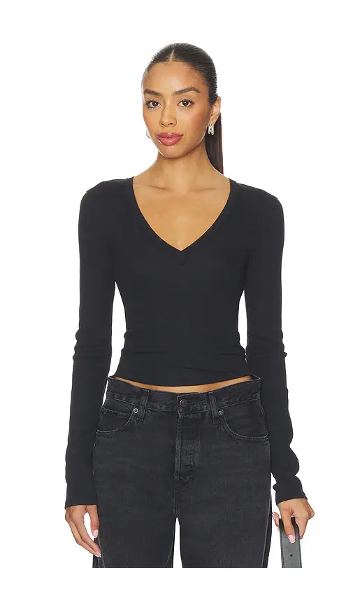 Free People x We The Free Neria Long Sleeve In Black