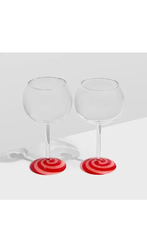 FAZEEK Swirl Wine Glasses Set Of 2 | Thumbnail 2
