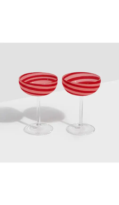 FAZEEK Swirl Coupe Glasses Set Of 2 | Thumbnail 2