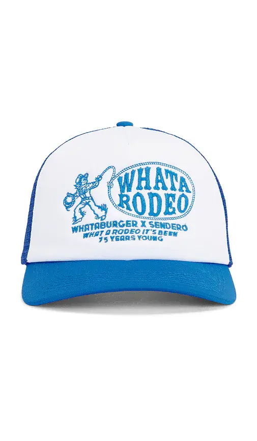 Sendero Provisions Co. x Whataburger Ropin' Trucker Hat | Image 1 Sendero Provisions Co. x Whataburger Ropin' Trucker Hat | Image 1