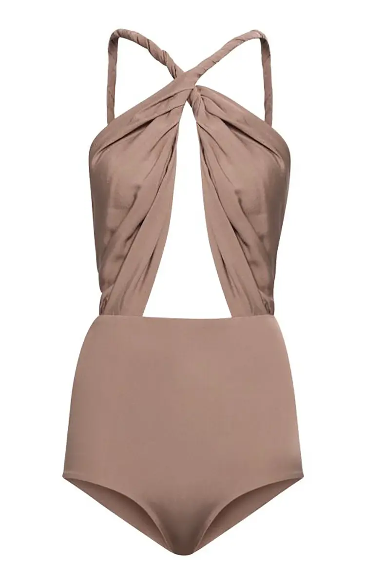 Elie Saab Double Georgette Bodysuit | Thumbnail 3