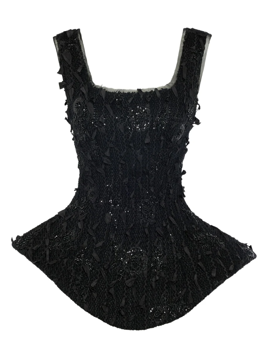 Ballerina Embellished Silk-Blend Top Ballerina Embellished Silk-Blend Top