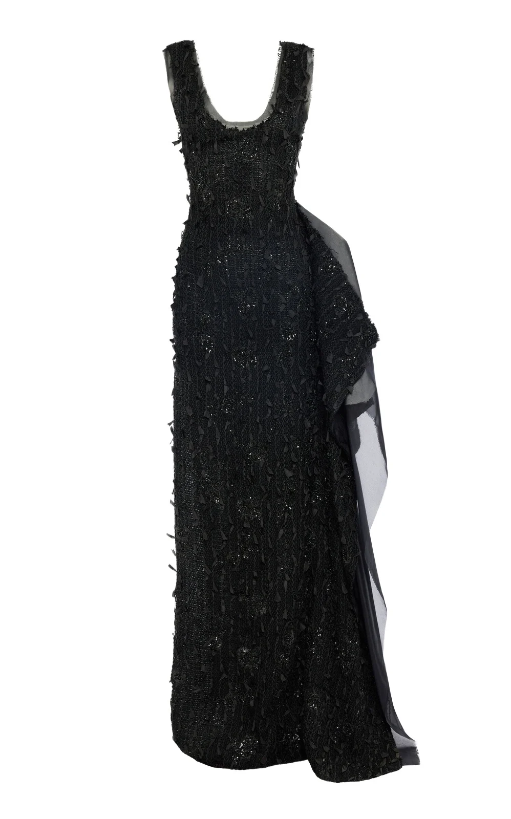 Beaded Silk-Blend Maxi Dress