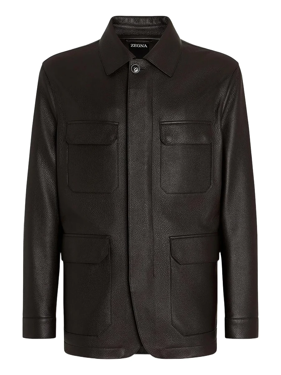 Zegna Men's Deerskin Field Jacket