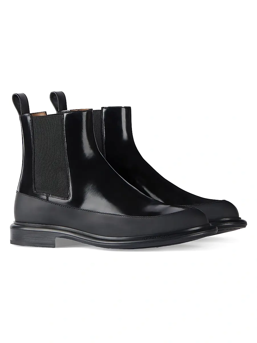 Givenchy Men's Gent Chelsea Boots in Brushed Leather - Black | Thumbnail 2 Givenchy Men's Gent Chelsea Boots in Brushed Leather - Black | Thumbnail 2