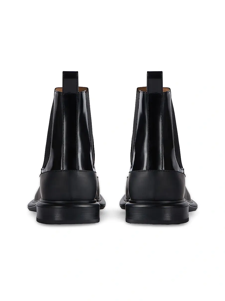 Givenchy Men's Gent Chelsea Boots in Brushed Leather - Black | Thumbnail 4 Givenchy Men's Gent Chelsea Boots in Brushed Leather - Black | Thumbnail 4