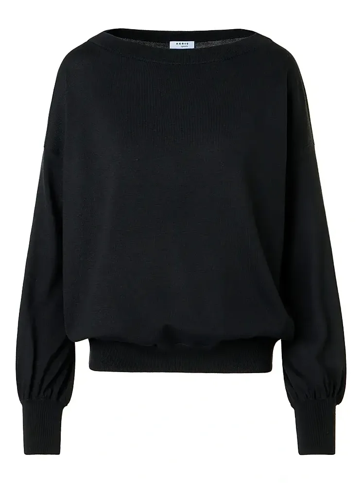Women's Wool Off-The-Shoulder Sweater