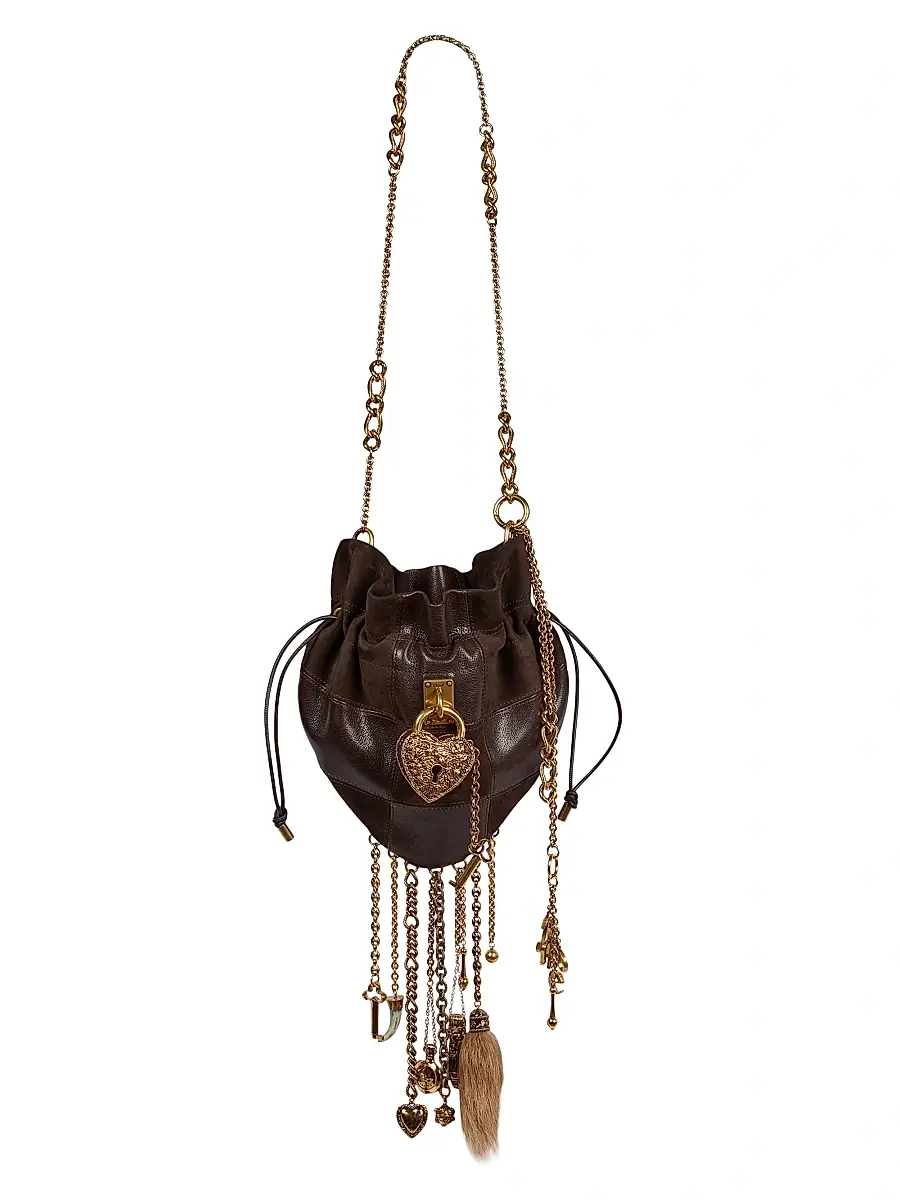 Women's Château Treasures Leather Shoulder Bag - Kohl Brown Women's Château Treasures Leather Shoulder Bag - Kohl Brown