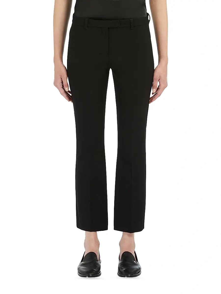 Max Mara Women's Stretch Cotton Blend Trousers | Thumbnail 2