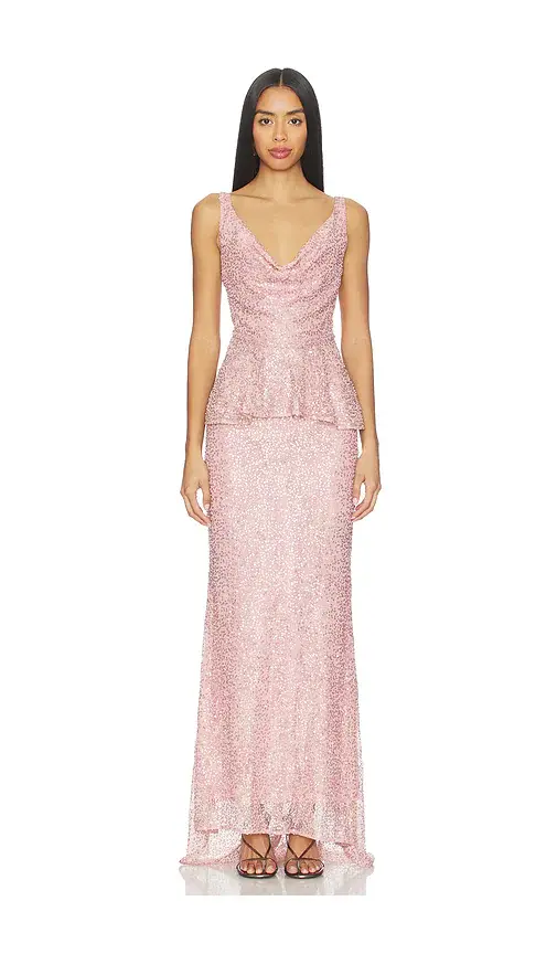 Aknvas Klara Beaded Gown