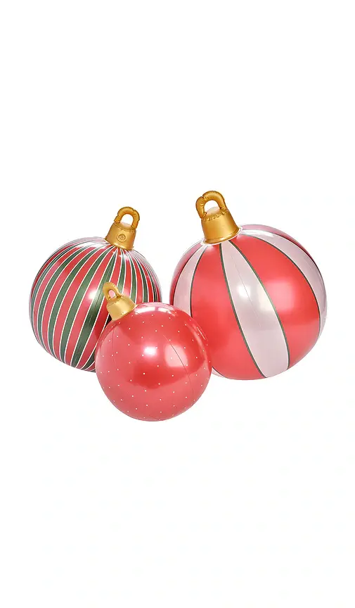3 Pack Classic Light-up Inflatable Ornament Set 3 Pack Classic Light-up Inflatable Ornament Set