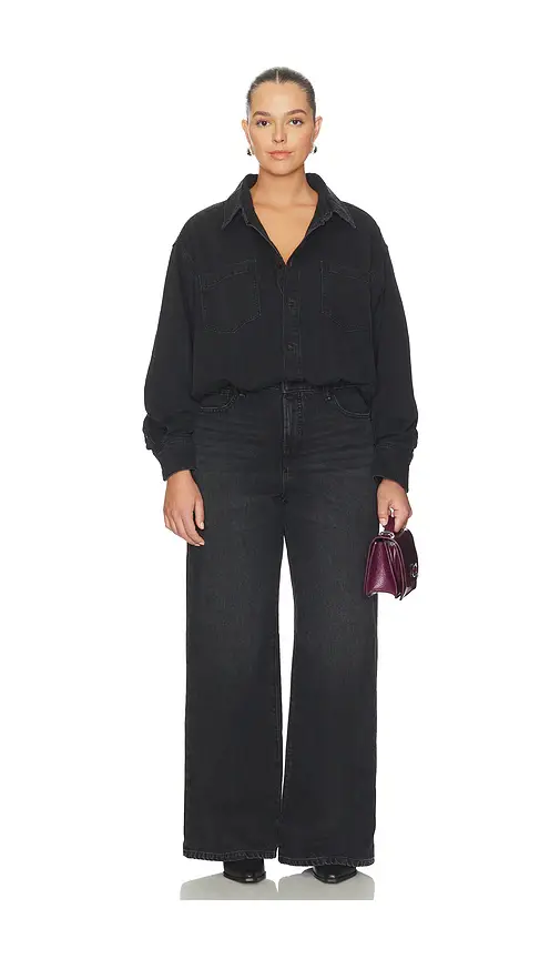 GOOD AMERICAN Denim Shirt Jumpsuit | Thumbnail 2 GOOD AMERICAN Denim Shirt Jumpsuit | Thumbnail 2