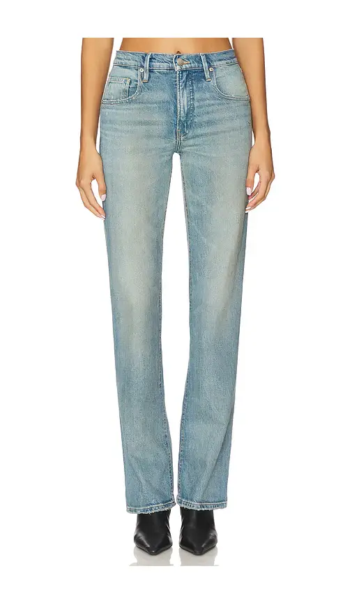 Good American Good Standard Petite Bootcut Jeans | Image 1 Good American Good Standard Petite Bootcut Jeans | Image 1
