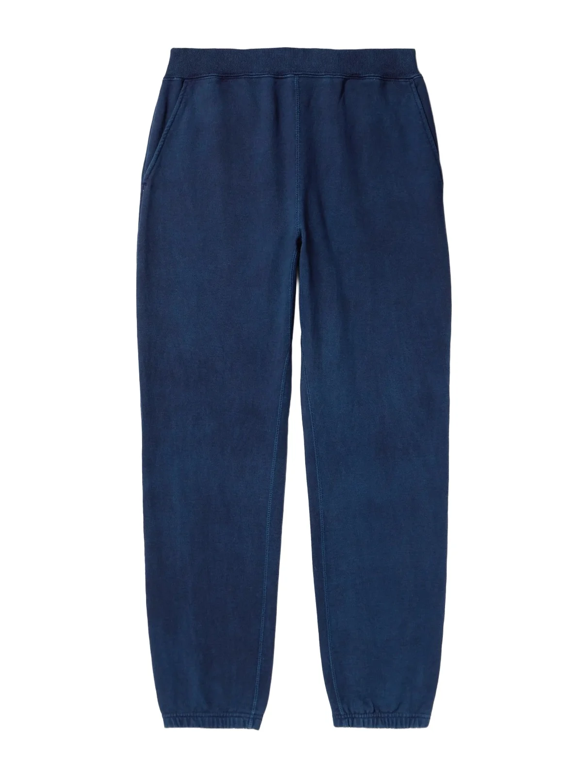 Tapered Indigo-Dyed Cotton-Jersey Sweatpants - Men Tapered Indigo-Dyed Cotton-Jersey Sweatpants - Men
