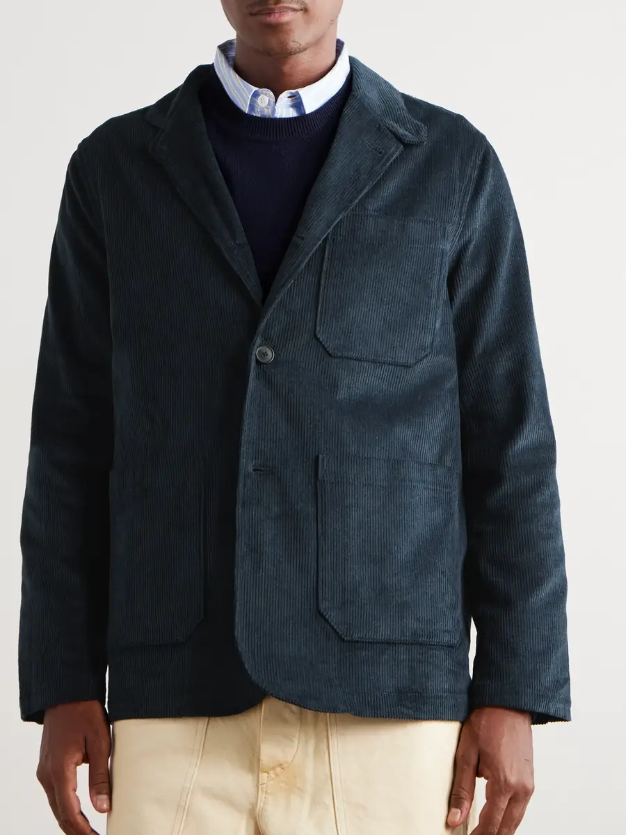 Portuguese Flannel Cotton-Corduroy Blazer - Men | Thumbnail 3 Portuguese Flannel Cotton-Corduroy Blazer - Men | Thumbnail 3