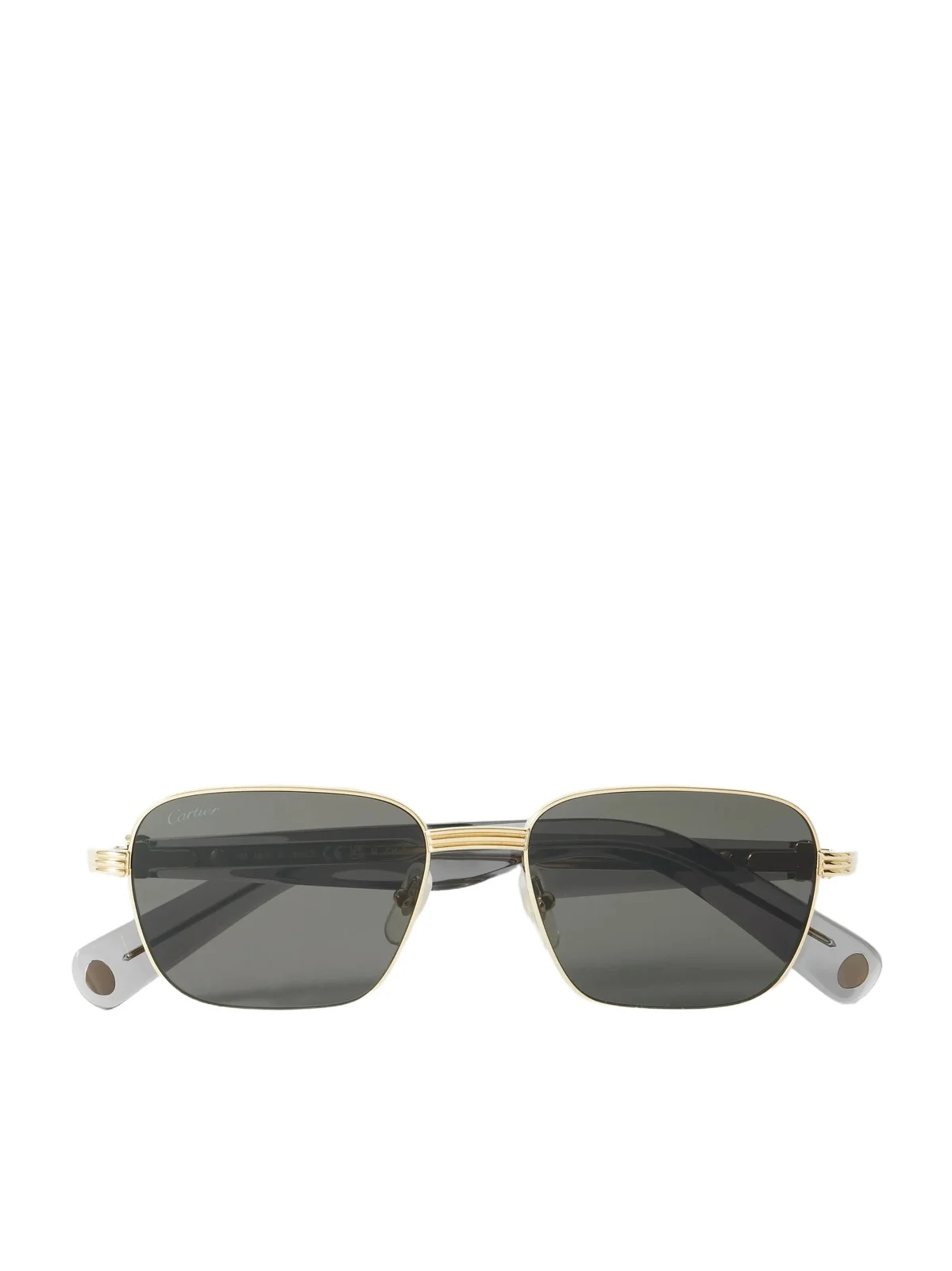 Première De Cartier D-Frame Recycled-Acetate and Gold-Tone Metal Sunglasses - Men