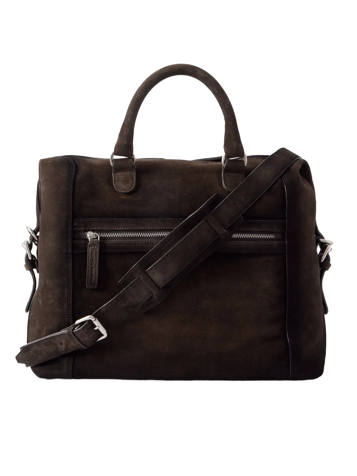 Jules 003 Airbrushed Suede Briefcase - Men Jules 003 Airbrushed Suede Briefcase - Men