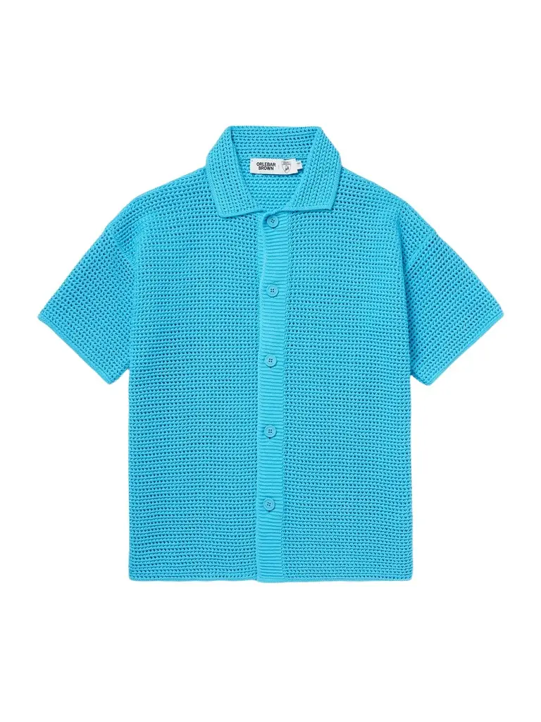 Lamborghini Thomas Open-Knit Organic Cotton Shirt - Men