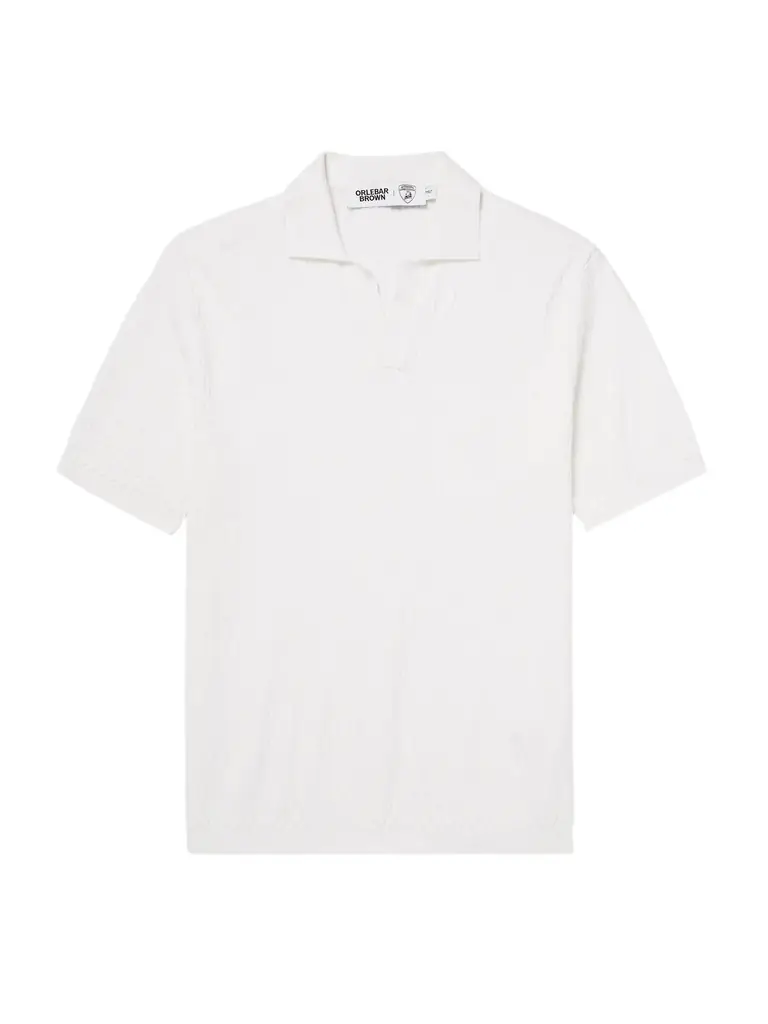 Lamborghini Horton Esagono Honeycomb-Knit LENZING™-Blend Polo Shirt - Men
