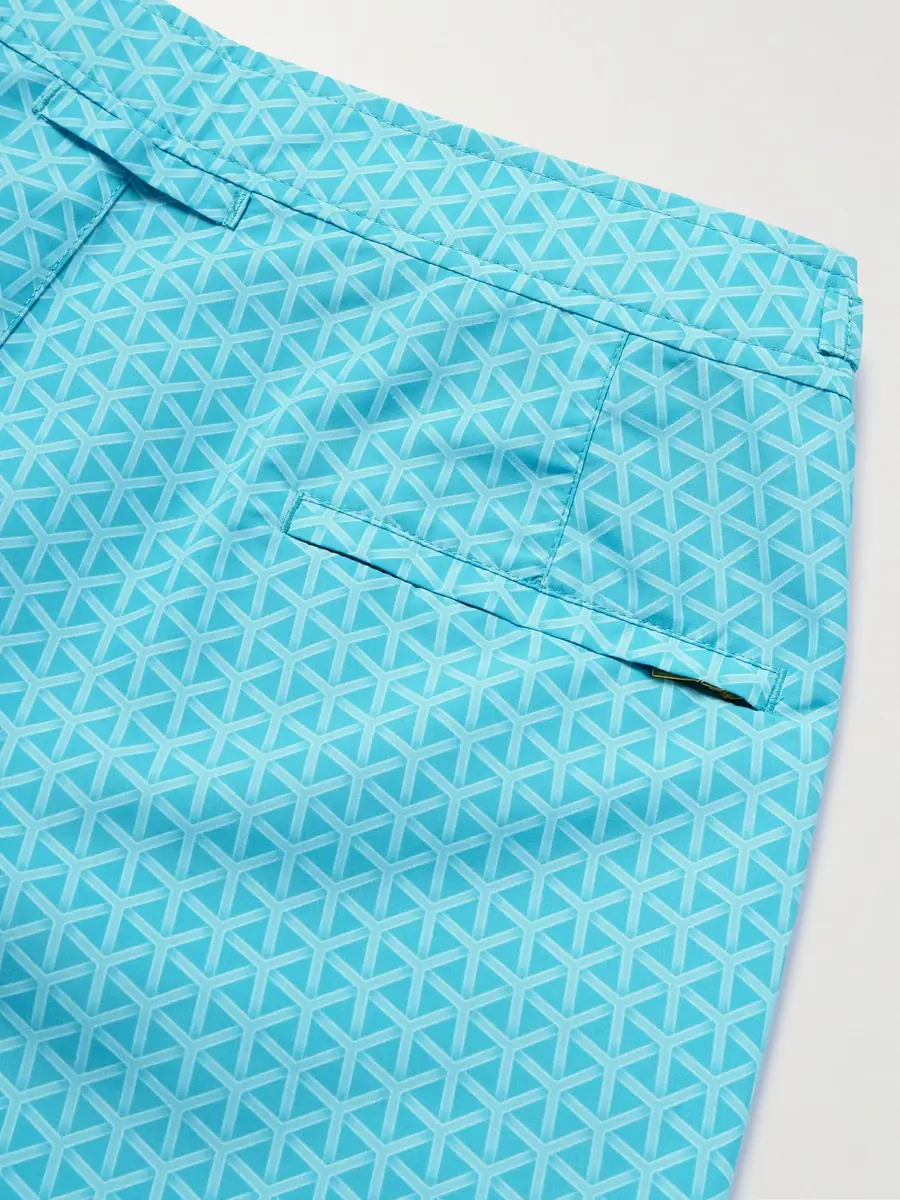 Orlebar Brown Lamborghini Bulldog Reticolo Straight-Leg Mid-Length Recycled Swim Shorts - Men | Thumbnail 2 Orlebar Brown Lamborghini Bulldog Reticolo Straight-Leg Mid-Length Recycled Swim Shorts - Men | Thumbnail 2