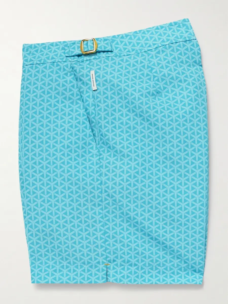 Orlebar Brown Lamborghini Bulldog Reticolo Straight-Leg Mid-Length Recycled Swim Shorts - Men | Thumbnail 3 Orlebar Brown Lamborghini Bulldog Reticolo Straight-Leg Mid-Length Recycled Swim Shorts - Men | Thumbnail 3