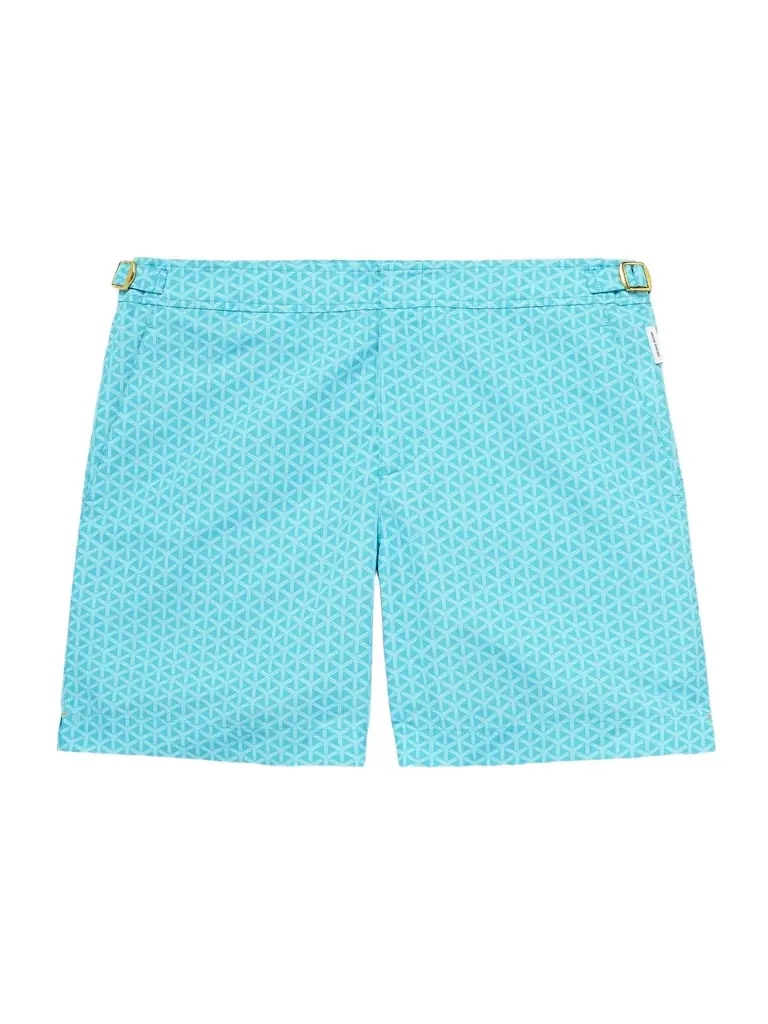 Lamborghini Bulldog Reticolo Straight-Leg Mid-Length Recycled Swim Shorts - Men