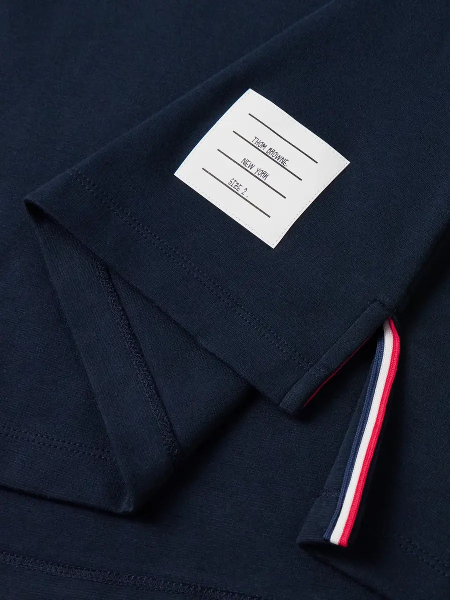 Thom Browne Striped Cotton-Jersey T-Shirt - Men | Thumbnail 5