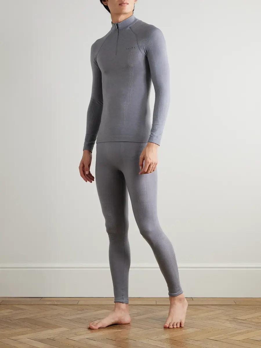 FALKE Printed Virgin Wool-Blend Ski Tights - Men | Thumbnail 2 FALKE Printed Virgin Wool-Blend Ski Tights - Men | Thumbnail 2