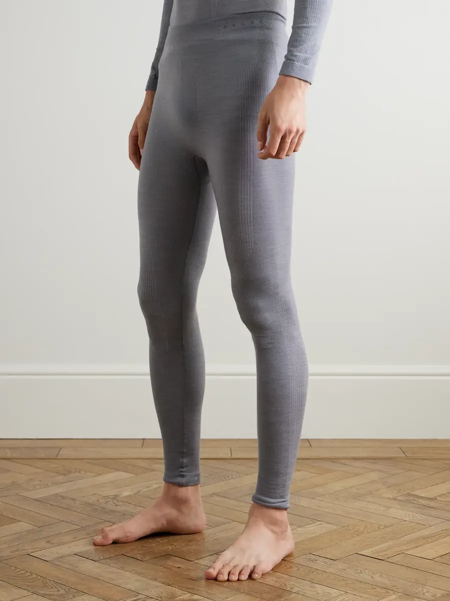 FALKE Printed Virgin Wool-Blend Ski Tights - Men | Thumbnail 3 FALKE Printed Virgin Wool-Blend Ski Tights - Men | Thumbnail 3