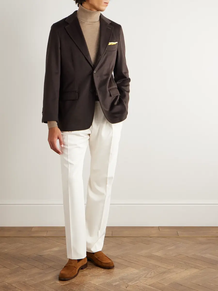 Rubinacci Unstructured Cashmere Blazer - Men | Thumbnail 2 Rubinacci Unstructured Cashmere Blazer - Men | Thumbnail 2