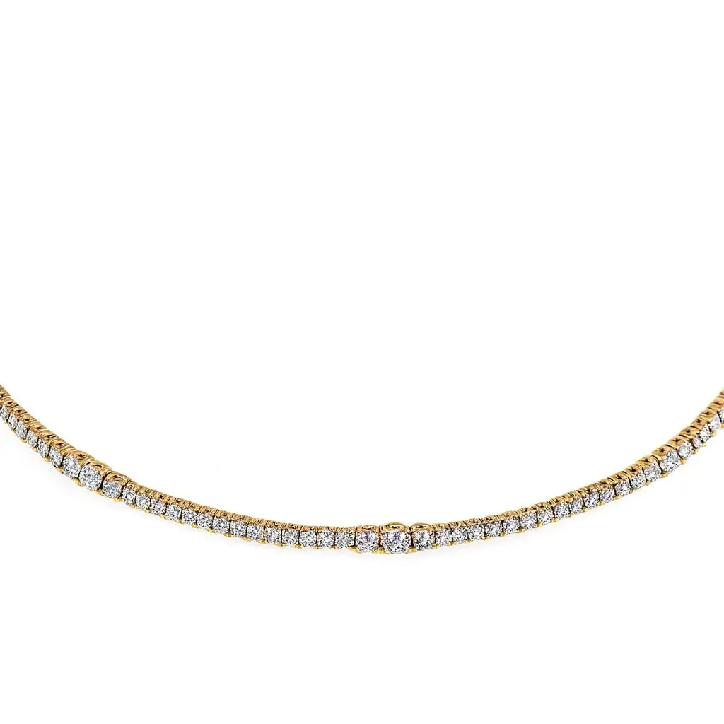 Wish Fine Jewelry 2.50ct Diamond 18K Adjustable Tennis Necklace | Image 1 Wish Fine Jewelry 2.50ct Diamond 18K Adjustable Tennis Necklace | Image 1