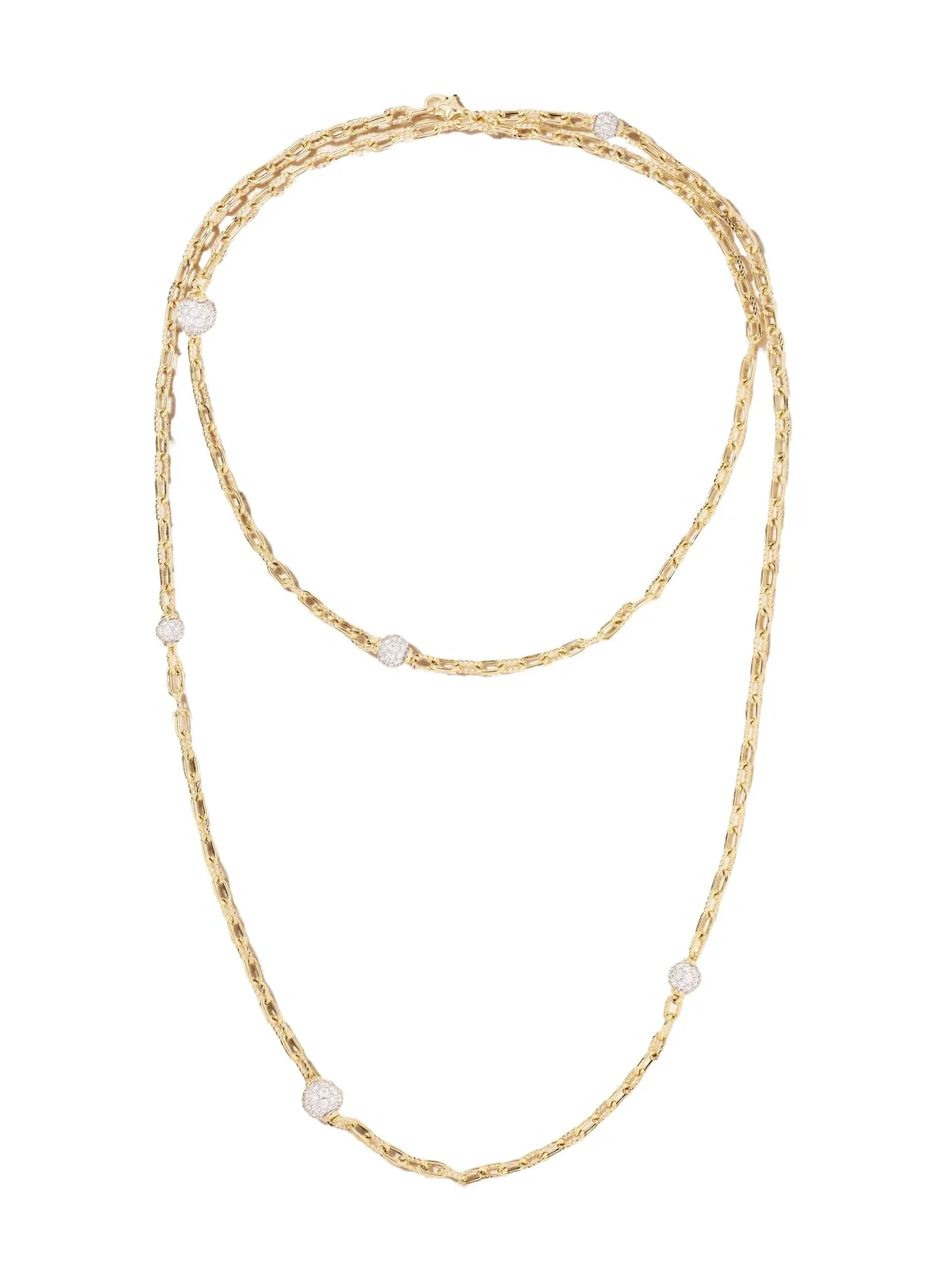 Dy Madison® Rhodium-plated 18-karat Gold Diamond Necklace