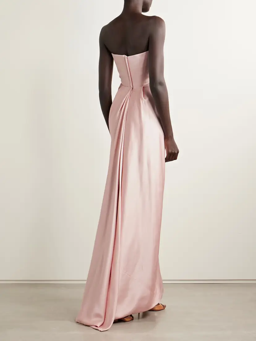 Vivienne Westwood Galaxy Strapless Gathered Satin-crepe Gown | Thumbnail 3 Vivienne Westwood Galaxy Strapless Gathered Satin-crepe Gown | Thumbnail 3