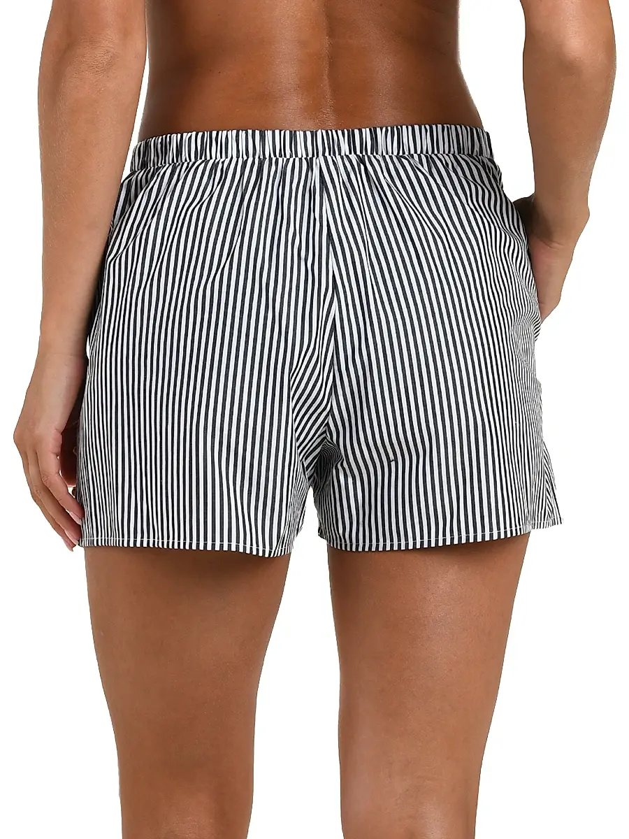 L'Agence Women's Voyage Amiya Striped Cotton Poplin Shorts | Thumbnail 4 L'Agence Women's Voyage Amiya Striped Cotton Poplin Shorts | Thumbnail 4