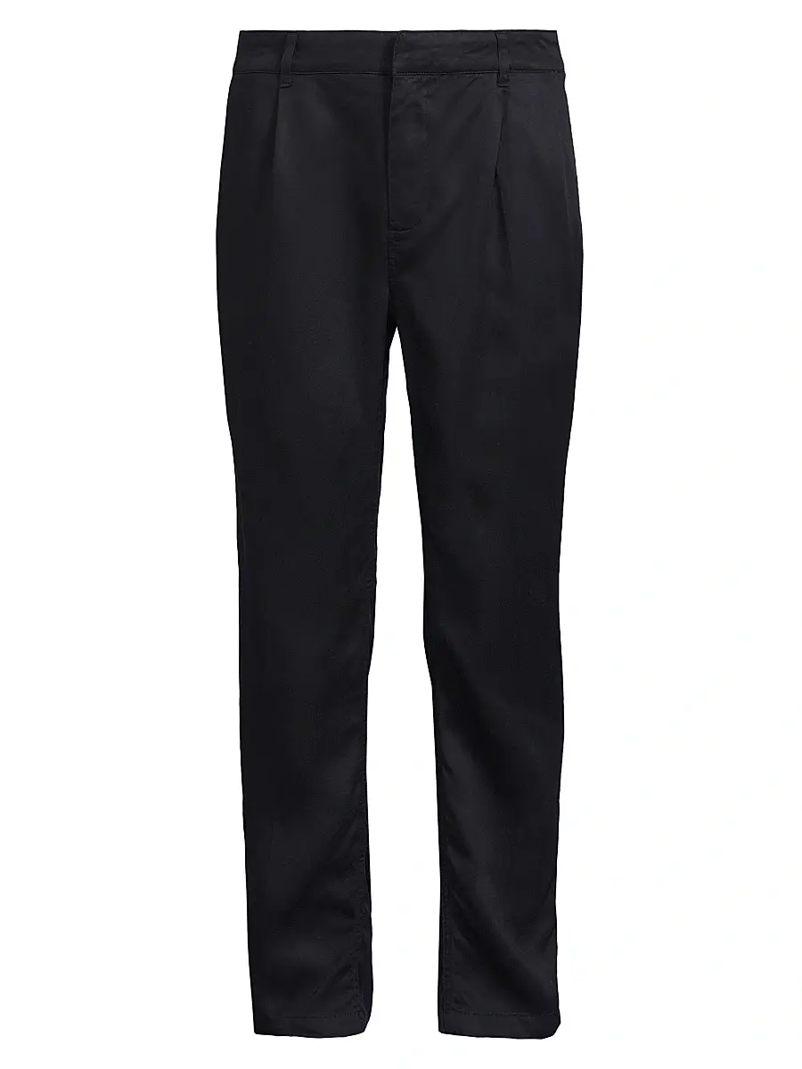 Onia Men's Pleated Tapered Pants - Midnight | Image 1 Onia Men's Pleated Tapered Pants - Midnight | Image 1