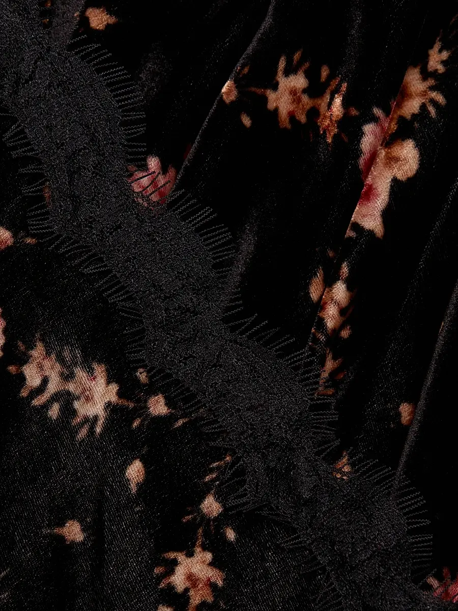 Cara Cara Women's June Floral Velvet Halterneck Maxi Dress | Thumbnail 7 Cara Cara Women's June Floral Velvet Halterneck Maxi Dress | Thumbnail 7