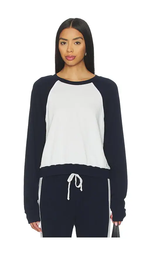 Michael Lauren Siri Colorblock Raglan Pullover Top | Image 1 Michael Lauren Siri Colorblock Raglan Pullover Top | Image 1