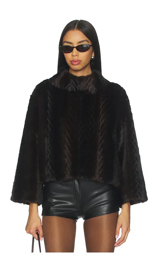 JOCELYN Faux Mink Pullover Sweatshirt | Image 1 JOCELYN Faux Mink Pullover Sweatshirt | Image 1