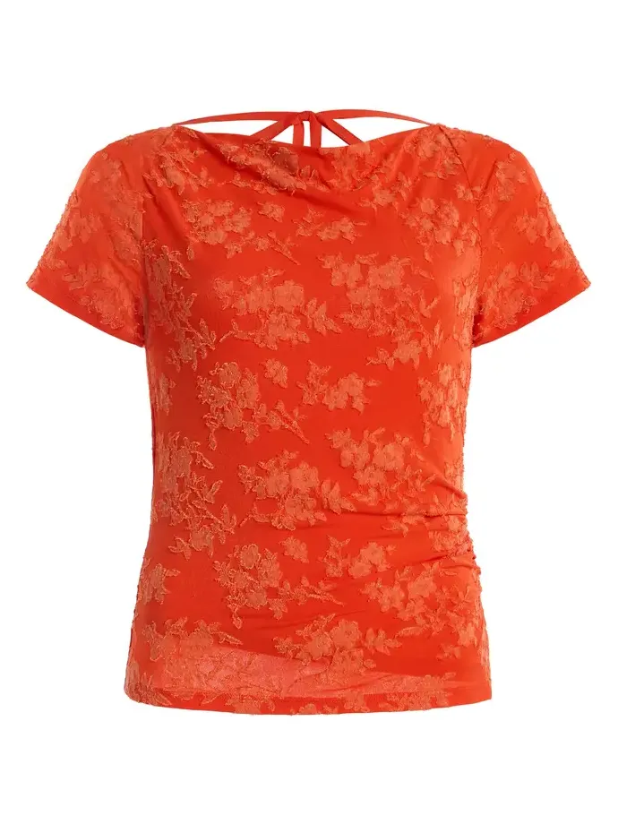 SIR. Blanca Floral Jacquard Top