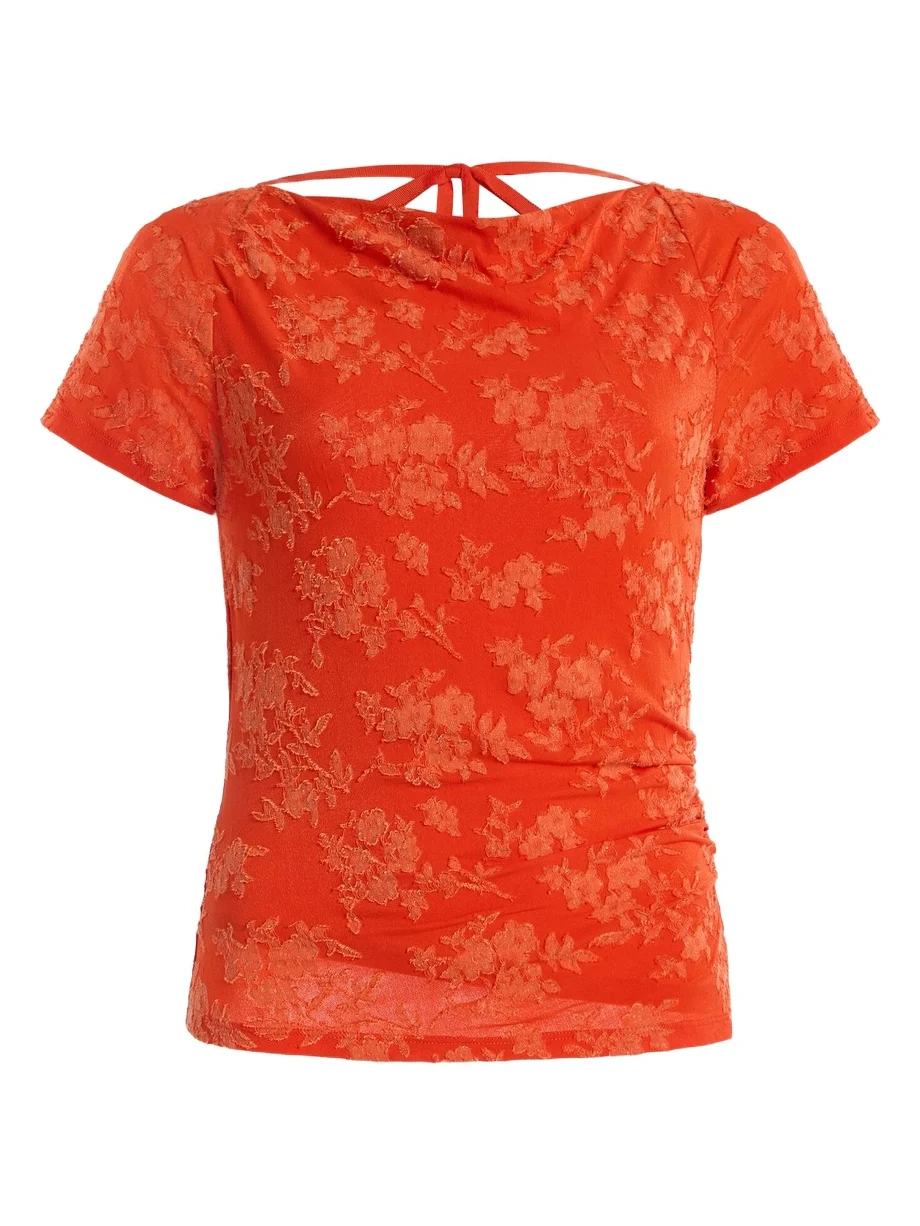 SIR. Blanca Floral Jacquard Top