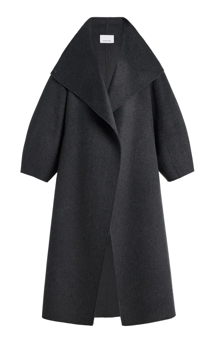 The Frankie Shop Leroy Funnel-Neck Wool Coat | Thumbnail 5 The Frankie Shop Leroy Funnel-Neck Wool Coat | Thumbnail 5