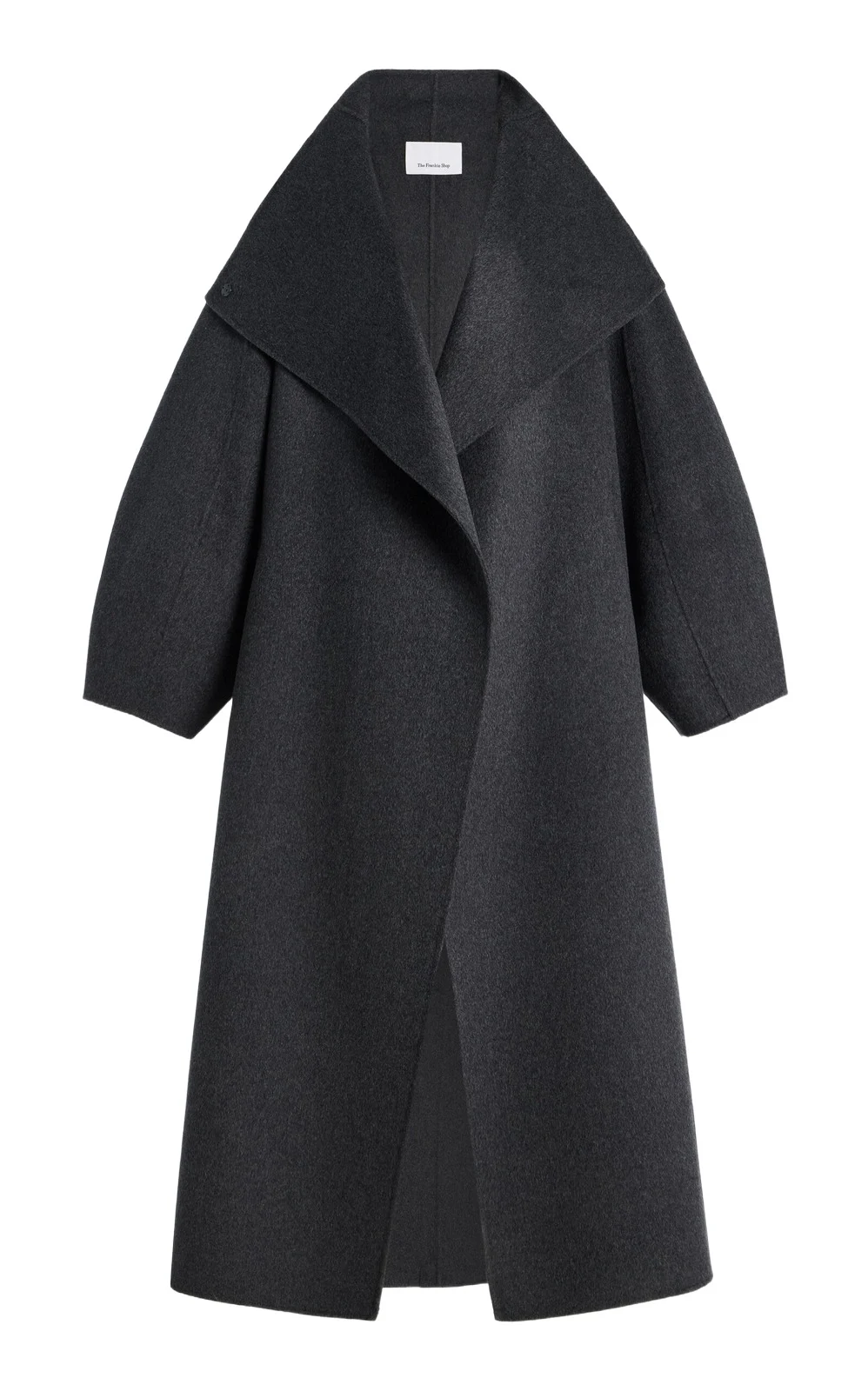 The Frankie Shop Leroy Funnel-Neck Wool Coat