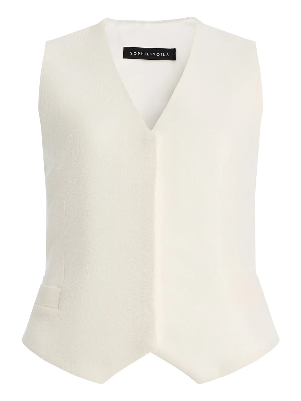 Tailored Wool-Crepe Vest Tailored Wool-Crepe Vest