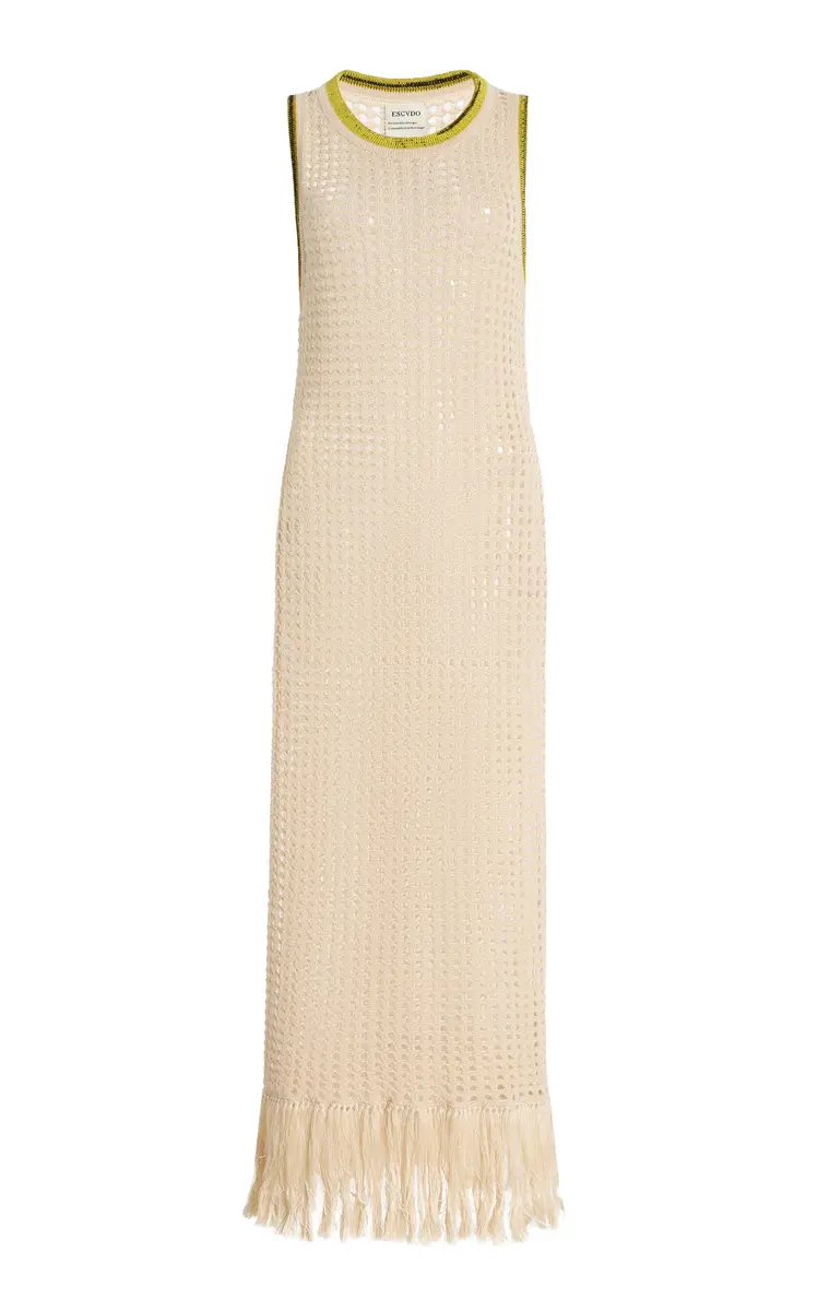 ESCVDO Atuq Fringed Knit Maxi Dress | Thumbnail 6 ESCVDO Atuq Fringed Knit Maxi Dress | Thumbnail 6