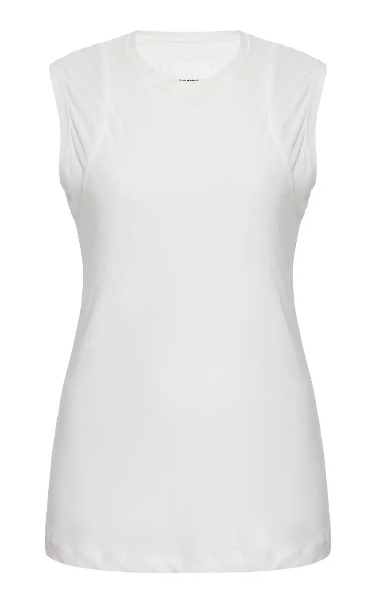 Jil Sander Cotton Double Layer Tank | Thumbnail 6 Jil Sander Cotton Double Layer Tank | Thumbnail 6